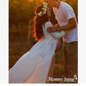 Brand new white maternity dress